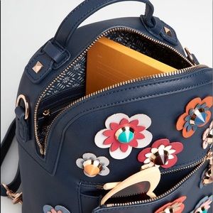 NWT gorgeous Modcloth Navy Blue Appliqué backpack